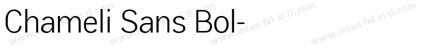 Chameli Sans Bol字体转换